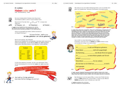 Blick in die Kursunterlagen Deutsch Klasse 3