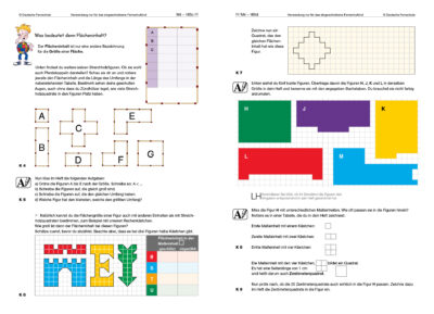 Blick in die Kursunterlagen Mathematik Klasse 4