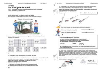 Blick in die Kursunterlagen Mathematik Klasse 5