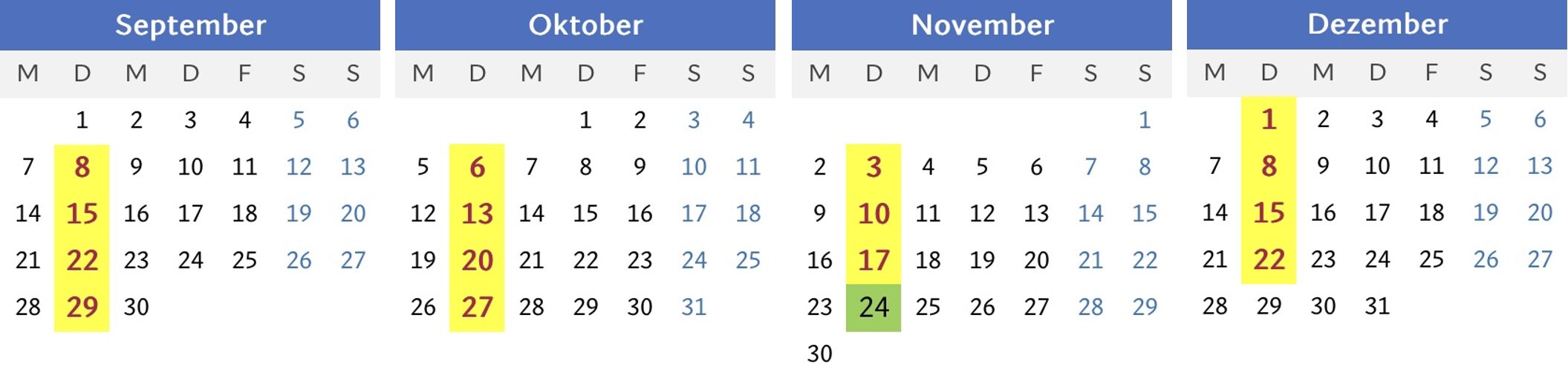 Termine-DAF-Dienstags