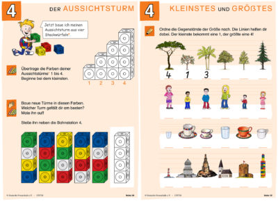Blick in die Kursunterlagen (123-Modul Vorschule 2)