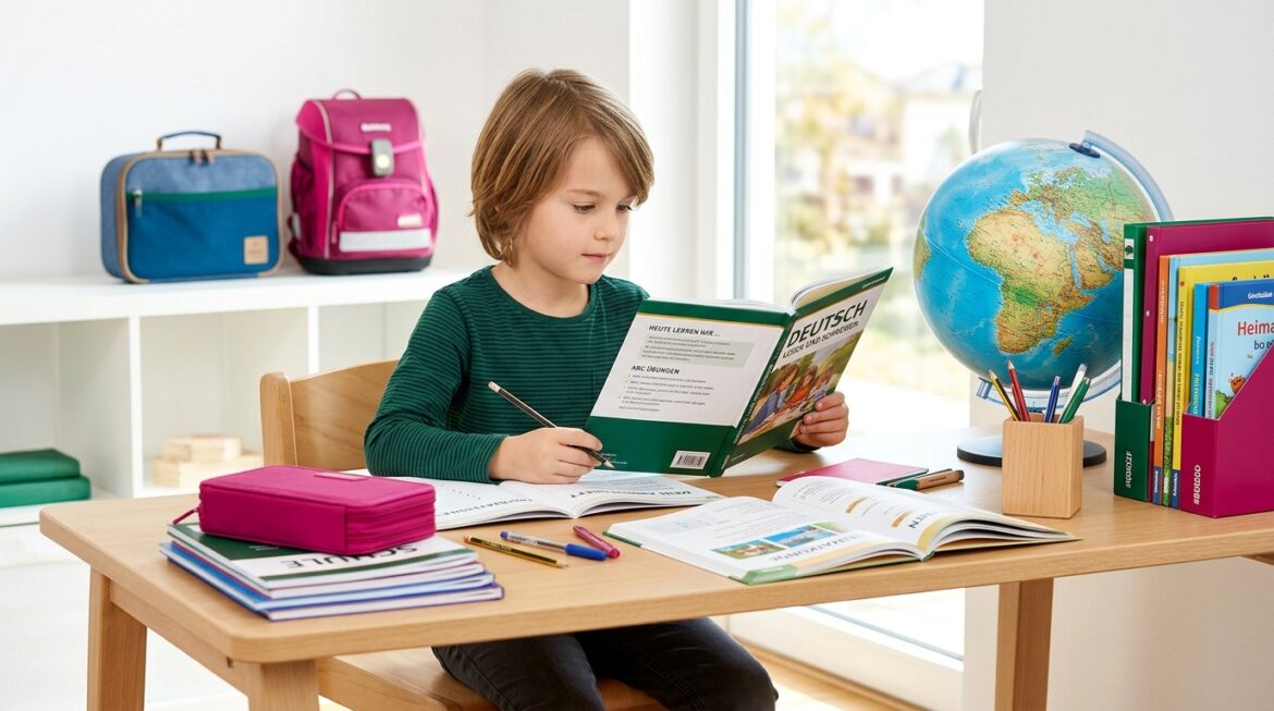 Schüler am Schreibtisch